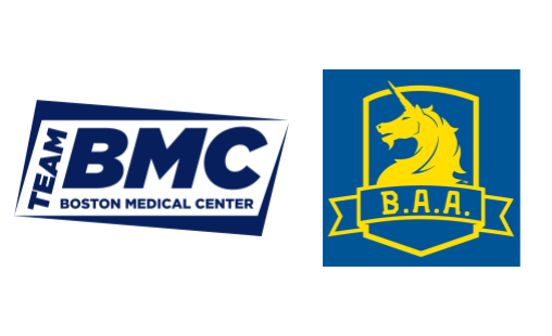 Logos for Team BMC and the Boston Athletic Association